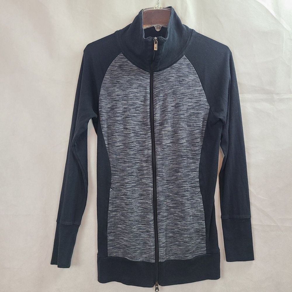 Columbia Women's (S) Black and Heater Gray Full Zip Lightweight Jacket